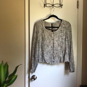 Black and White Tweed Jacket